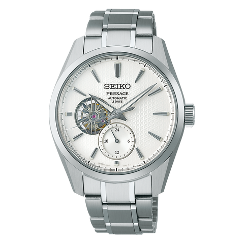 SEIKO PRESAGE "SHIRO" SHARP EDGED OPEN HEART - SPB415J1