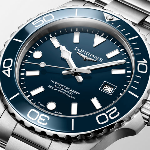 LONGINES HydroConquest — Blue Lacquered Polished