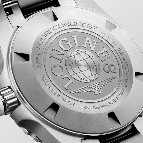 LONGINES HydroConquest — Black Lacquered Polished