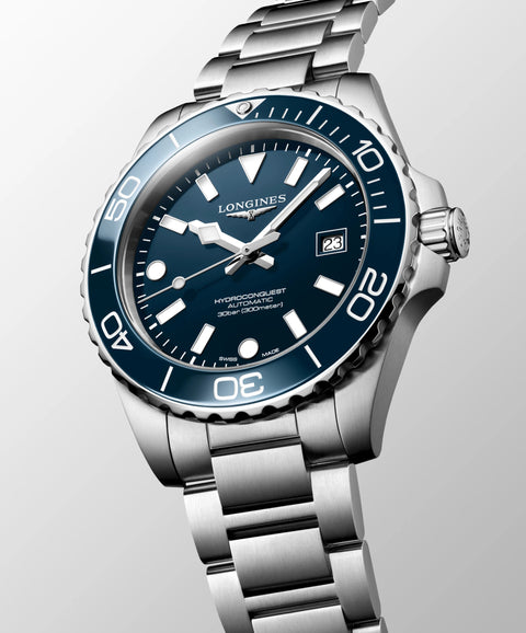 LONGINES HydroConquest — Blue Lacquered Polished