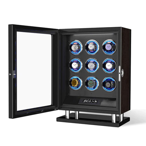 MHB Fingerprint LCD Remote Control Premium Watch Winder - MHB20-009