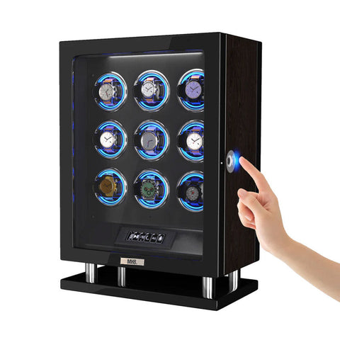 MHB Fingerprint LCD Remote Control Premium Watch Winder - MHB20-009