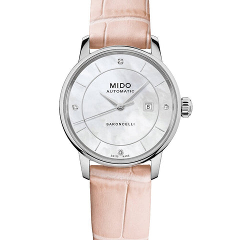 MIDO BARONCELLI SIGNATURE LADY COLOURS M037.207.16.106.00 (WITH EXTRA 4 STRAPS)