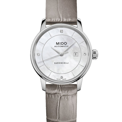 MIDO BARONCELLI SIGNATURE LADY COLOURS M037.207.16.106.00 (WITH EXTRA 4 STRAPS)