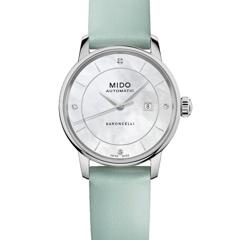 MIDO BARONCELLI SIGNATURE LADY COLOURS M037.207.16.106.00 (WITH EXTRA 4 STRAPS)