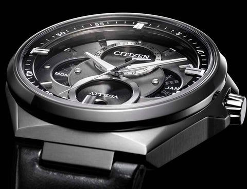 CITIZEN ATTESA TRIPLE CALENDAR MOON PHASE BU0060-09H