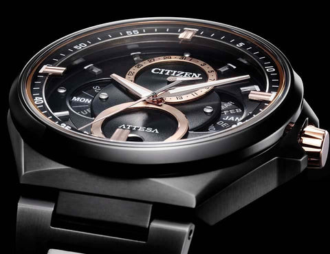 CITIZEN ATTESA TRIPLE CALENDAR MOON PHASE BU0065-64E