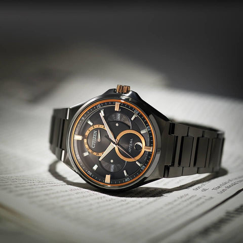 CITIZEN ATTESA TRIPLE CALENDAR MOON PHASE BU0065-64E