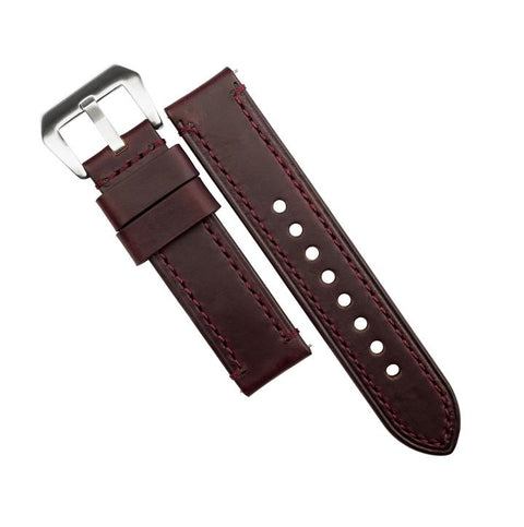 AMMO HORWEEN CHROMEXCEL® LEATHER STRAP - BURGUNDY