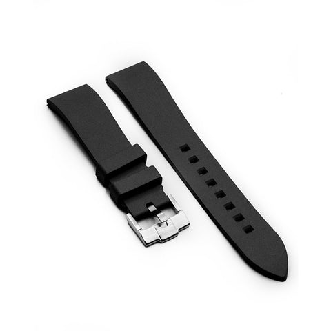 FLUORO RUBBER STRAP - BLACK