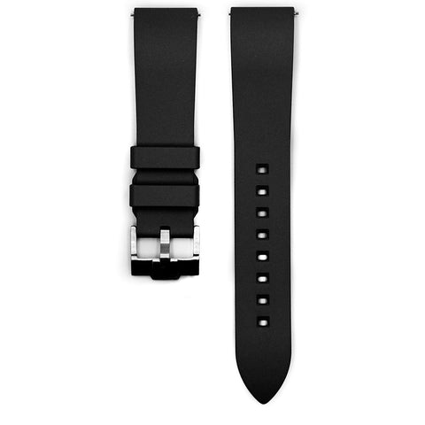 FLUORO RUBBER STRAP - BLACK