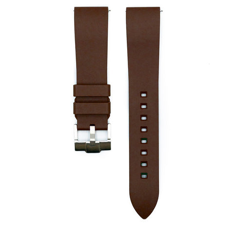 FLUORO RUBBER STRAP - BROWN