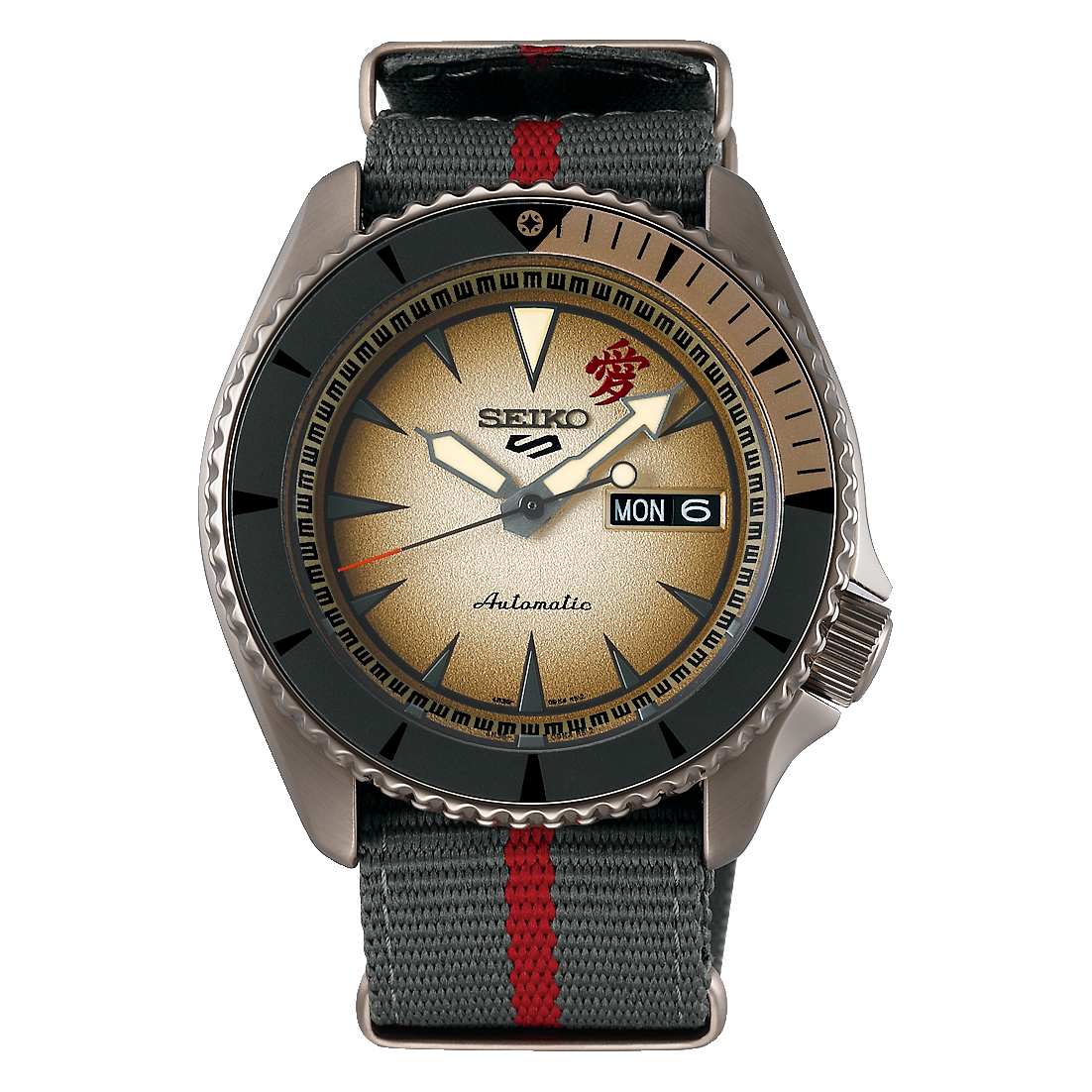 SEIKO 5 Sports Naruto Boruto Limited Edition SRPF71K1 Gaara PolyWatch