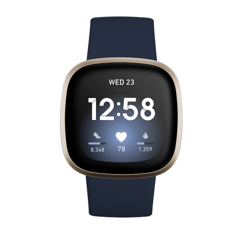 FITBIT VERSA 3 MIDNIGHT SOFT GOLD