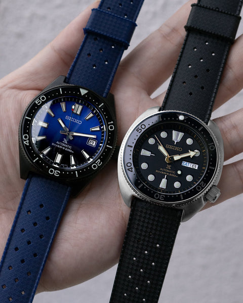 VULCANISED RUBBER TROPIC STRAP - NAVY