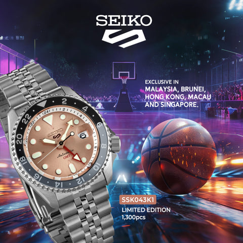 SEIKO 5 Sports GMT THONG SIA EXCLUSIVE - SSK043K1