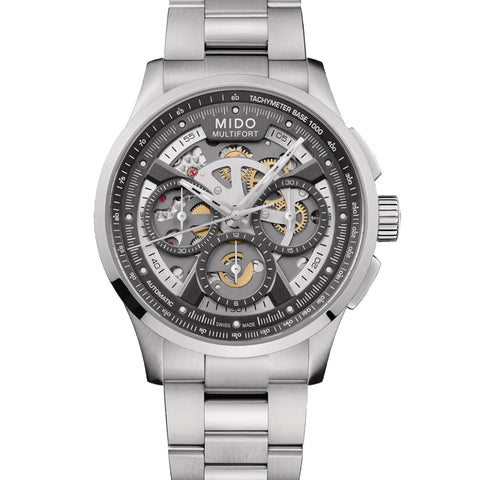 MIDO MULTIFORT SKELETON CHRONOGRAPH M038.662.11.060.00